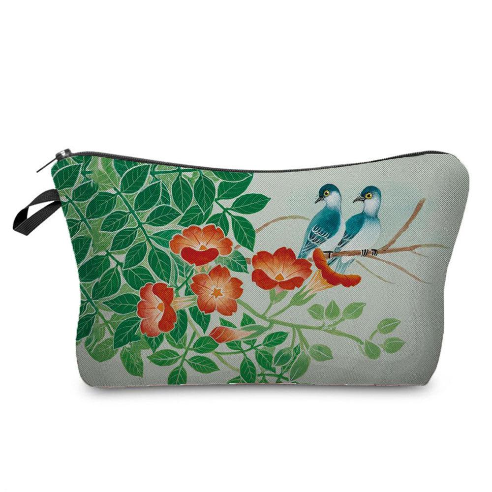 

Women kapok Print Cosmetic Bag Toiletries Organize Travel Storage Case 6676