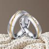 Unisex Classic Stainless Steel Zircon Ring Fashionable Accessory for Men And Women Jewelry Gift