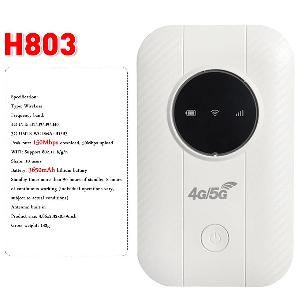 4G Lte WiFi Router Wireless 150Mbps Wi Fi Hotspot Portable Small WiFi Router with Sim Card Slot Mini Modem Mobile WIFI Hotspot