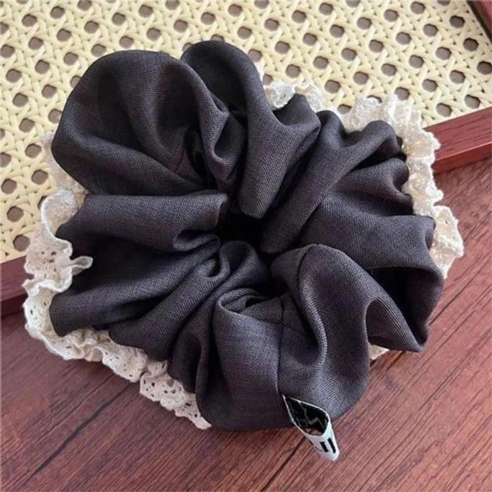 EA Soft Comfort Hair Tie 2-Piece Set Scrunchie Hair Ties Beige 2p
