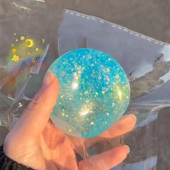 Buntes Knetspielzeug, langsam aufsteigendes, weiches Fidget Toy, TPR Stressball, Dekompressions-Gadget für Erwachsene, Kinder, Neuheit, Party-Mitgebsel