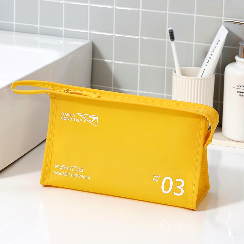 Borsa Trucco Avanzata in Gelatina Impermeabile Borsa da Toilette da Viaggio Borsa Portaoggetti Monocolore Borsa Trucco Grande Capacità RH2310