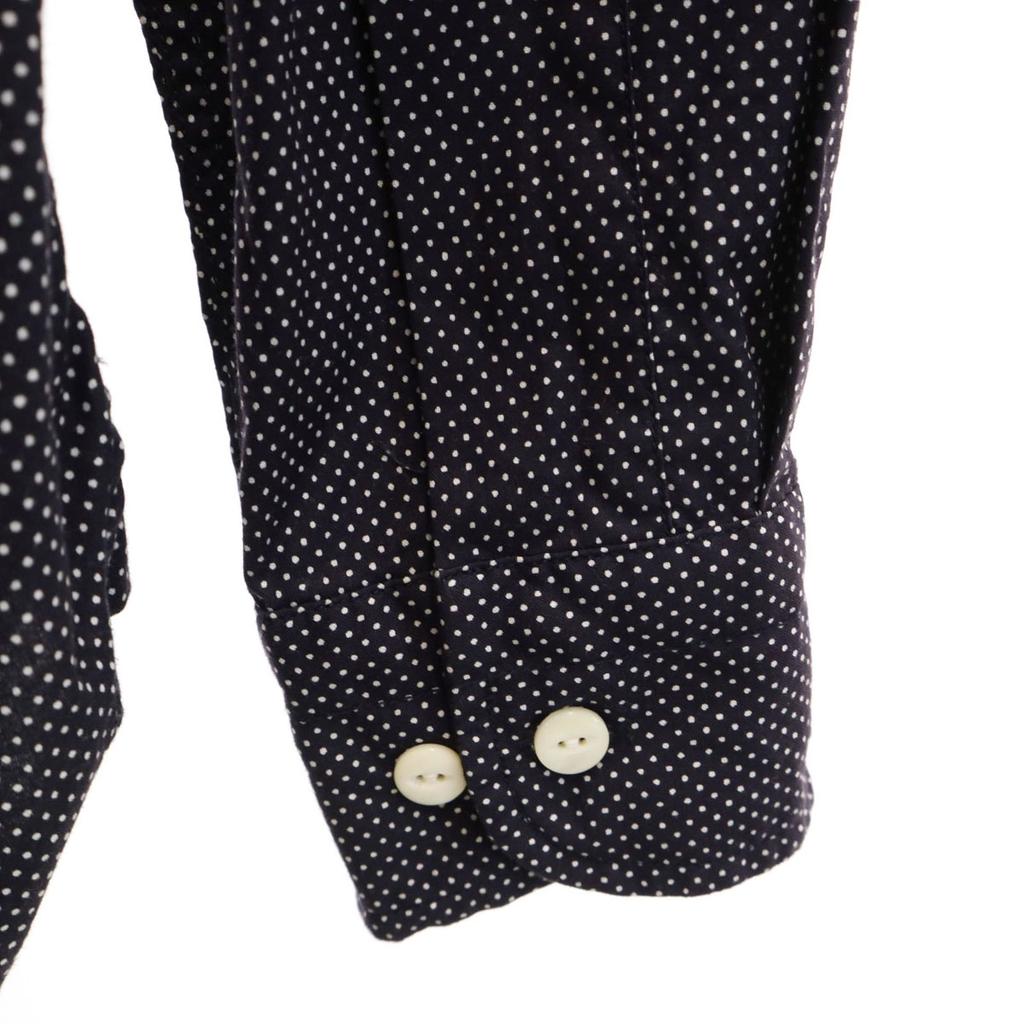 HAVERSACK Pin Dot Pattern Long Sleeve Cotton Shirt M Black Men's Used
