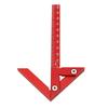 Center Gauge 105mm 45 degrees  90 degrees  Aluminum Alloy Line Ruler Measuring Scribing Tool for Woodworking
