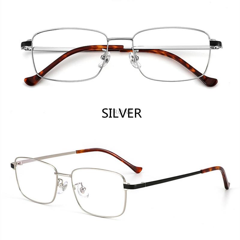 

gentlemen Titanium Alloy Glasses Frame Fashion Male Square Ultralight Eye Myopia Prescription Anti-Blue Light Photochromic Eyeglasses