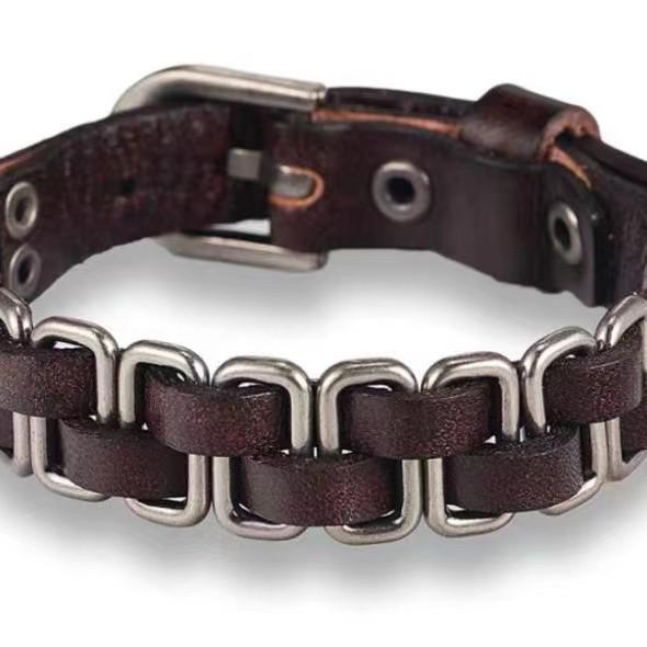 Retro Braided Leather Bracelet - Popular in Europe and America, Yiwu Jewelry