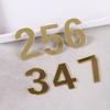 1Pcs Modern Hotel Home Sticker Address Self-adhesive Door Plate Number House Drawer Sign Gate Digits Door Numeral Plaque