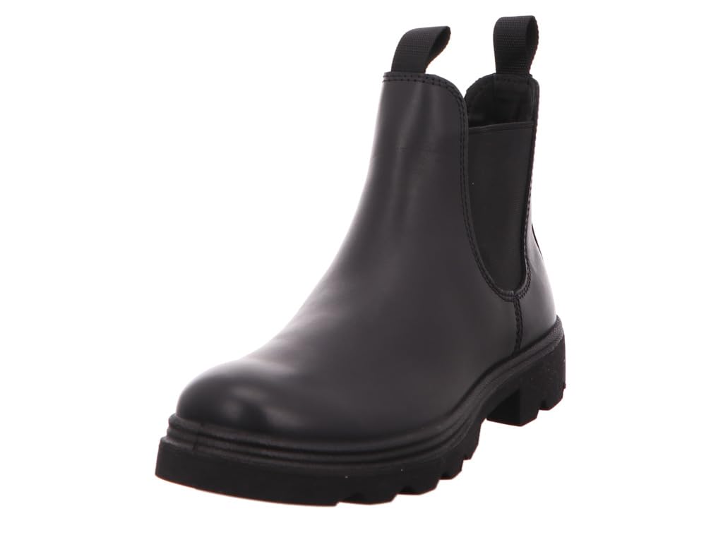 

ECCO Women s Grainer Leather Chelsea Boot, Black, Side Gore, Black, Size 22.0, Women s, 21470301001