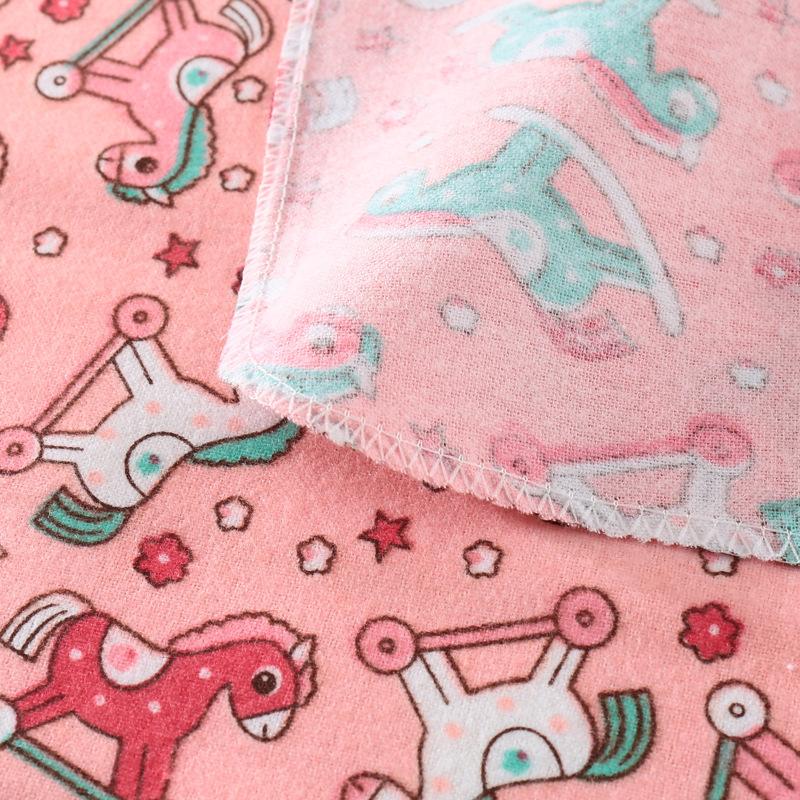 4pcs Baby Flannel Swaddle Blanket, Soft Breathable Swaddling Wrap, Cute Print Newborn Receiving Blanket, Essential Baby Supplies