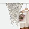 Retro polka dot triangle towel women's spring and summer fashion versatile silk cotton blended scarf decorative small square scarf high sense