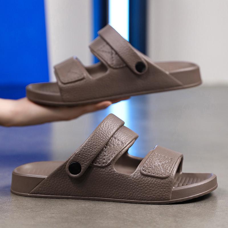 Summer Men's Slippers Non-Slip Slide Soft Quick Drying Indoor Outdoor Casual Beach Slippers Breathable Sandals Flip Flops