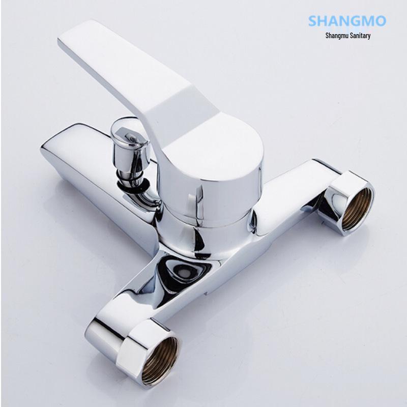Hot and Cold Three-Piece Concealed Bathtub Shower Mixer Faucet