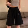 2023 Summer Korean-Style Wide-Leg Student Pants - Casual, Slim, Elastic Waist Shorts