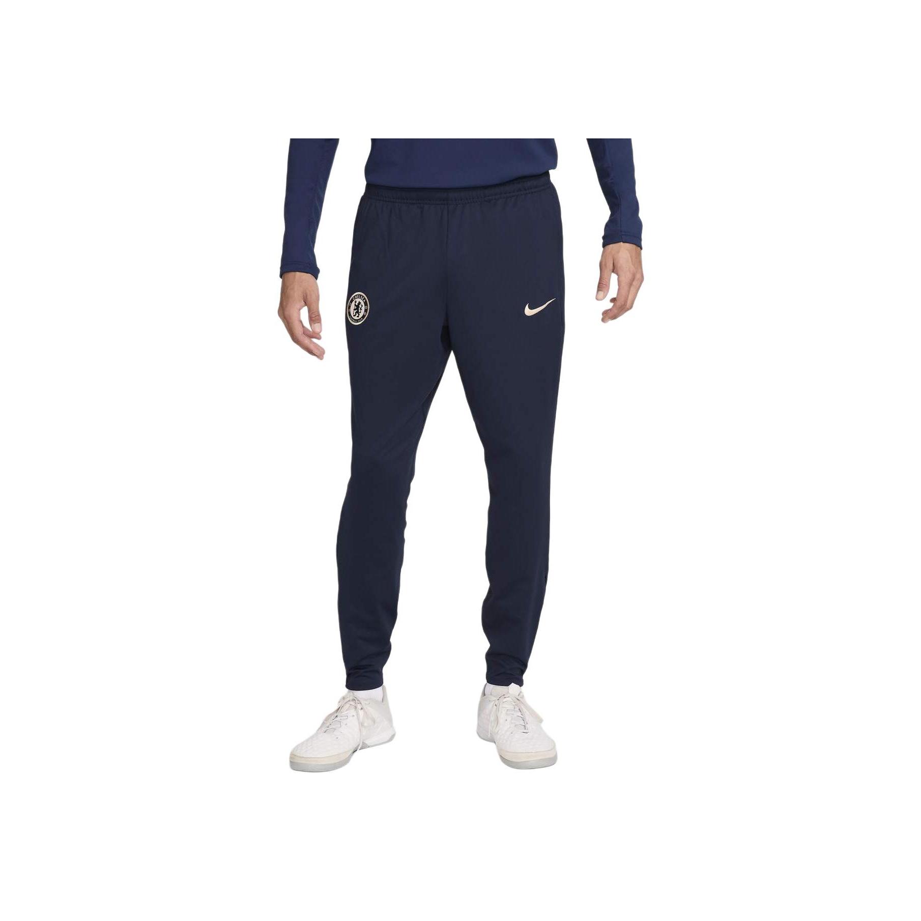 

Nike Челси ФК Dri-Fit Strike Влагоотводящие Облегающие Универсальные Футбольные Брюки Мужские низ Обсидиан FN9421-451 S