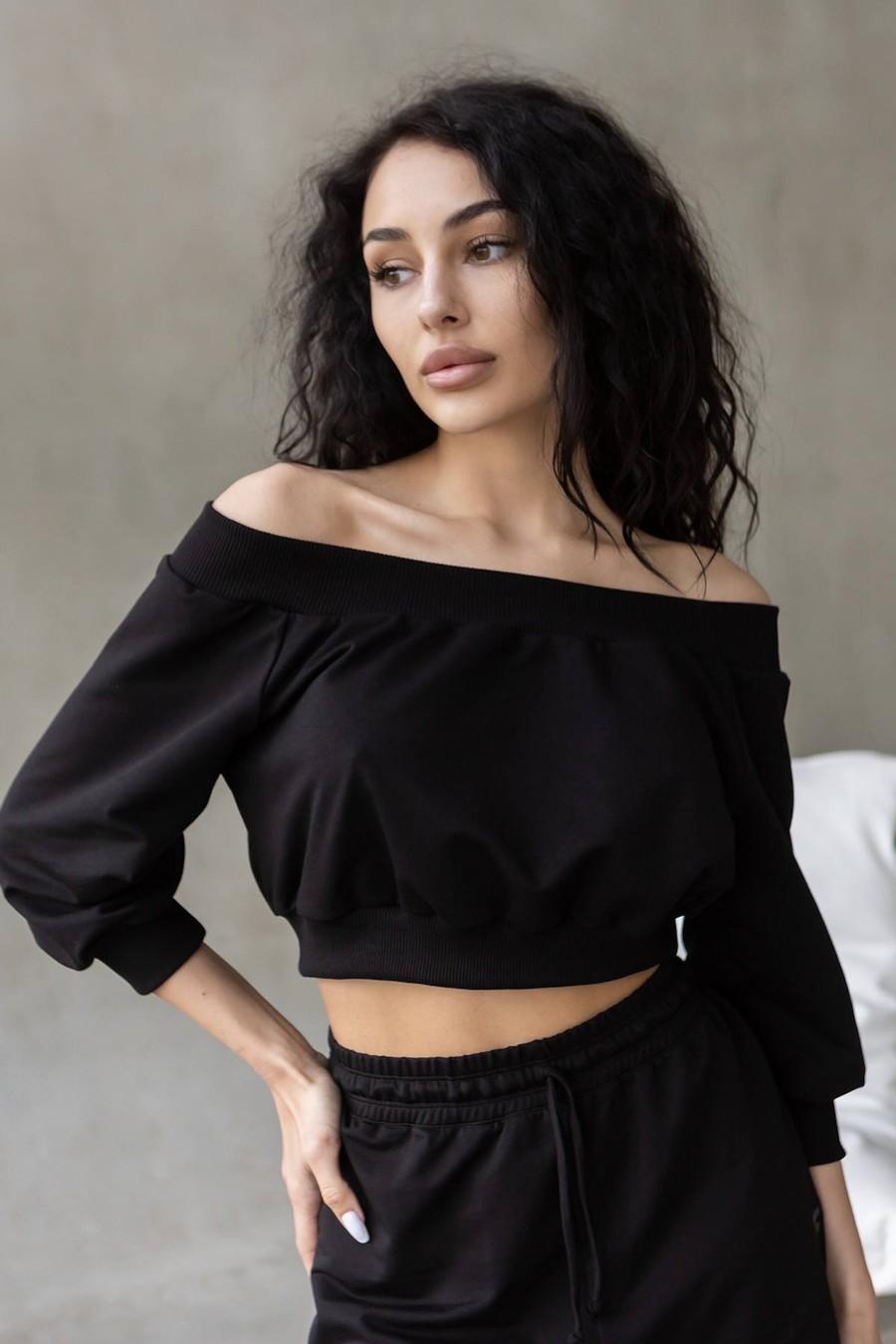 

Кроп-топ Totalfit (88796) 42(S) прозорий колір чорний