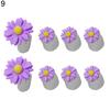 8st Blomma Runt Hjärta Silikon Tå Separatorer Divider Spacers Nail Art Tool