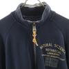 NAPAPIJRI Zip jacket L Navy system sweat Men's Used