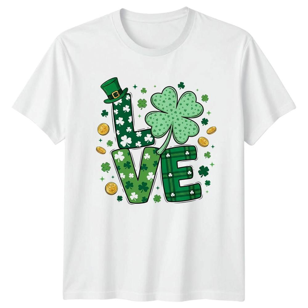 Love TShirt St Patricks Day Irish Holiday Gift For Him And Her S
