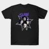Men Black Print T-shirt Slade No-Cut Transfer Paper Print Cotton Tshirt