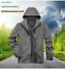 Men's Waterproof Windbreaker Jacket - Spring/Autumn, Breathable, Plus Size, Hooded, for Casual Camping and Mountaineering