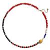 Wind 6mm Autumn and Winter Natural Carnelian Black Agate Freshwater Pearl Lapis Lazuli Sweater Chain Necklace Clavicle Chain