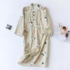 Summer Japanesestyle Kimono Pajamas New 100 Cotton Gauze Pajamas Nightgown Ladies Spa Yukata Homewear Long Pajamas Women