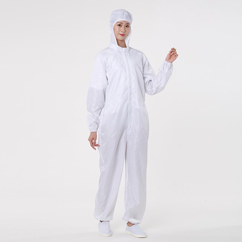 Anti-Static Hooded Coveralls for Cleanroom, Food, Pharmaceutical, and Spray Painting Work
