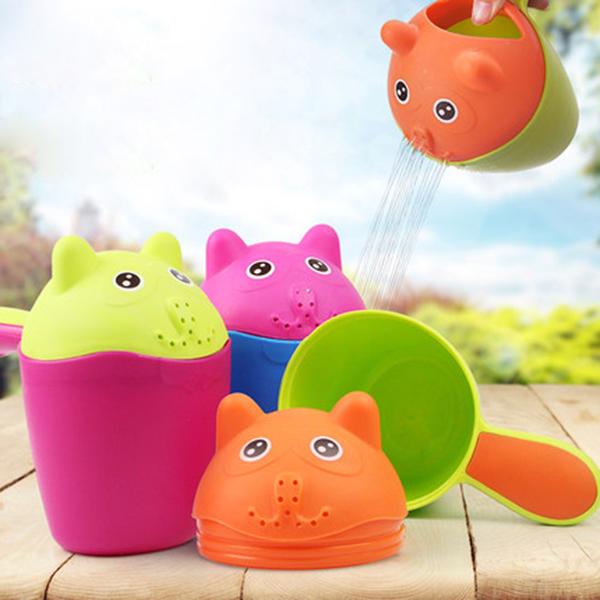 Buy Cat Baby Shampoo Cup Colorful Bath Shower Cup Baby Washing Head
