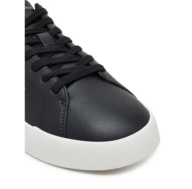 Мужские кроссовки Tommy Hilfiger Th court lth detail ess fm0fm05367 чёрные