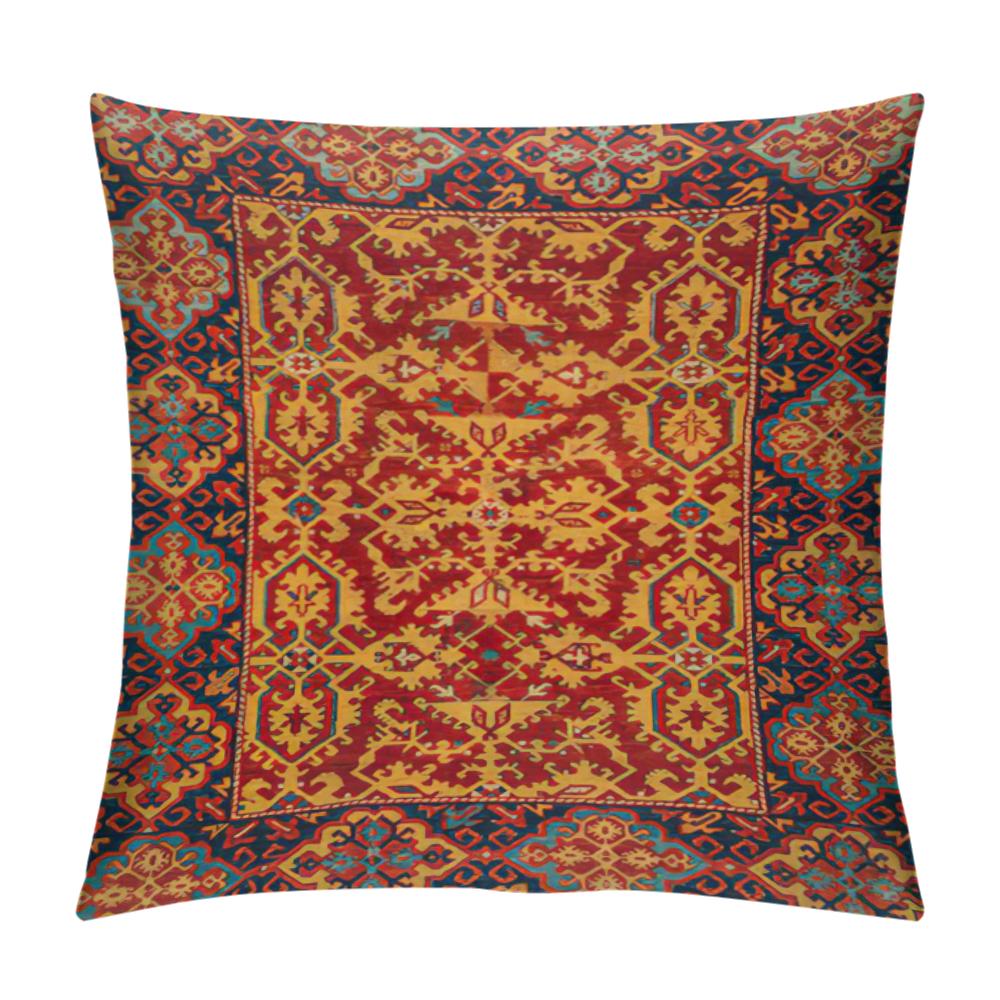 Federa per Cuscino Stile Marocchino, Copricuscino Corto in Peluche 40X40 45X45 50X50 60X60, Decorazione per la Casa, Copricuscino Decorativo per Divano