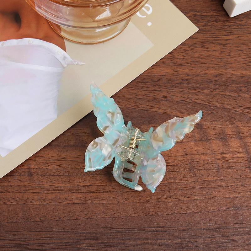 Wysokiej Jakości Damskie Acetatowe Kolorowe Motylkowe Klamry Eleganckie Ozdobne Wsuwki Długo Trzymająca Opaska Akcesoria do Włosów