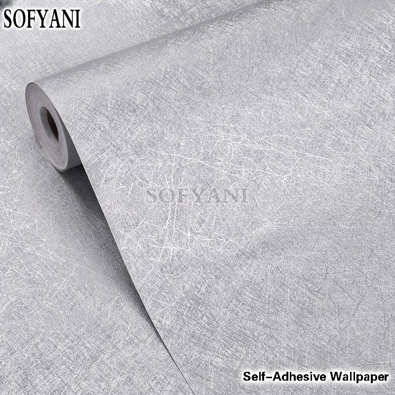 Waterproof embossed pattern wallpaper white vinyl self-adhesive paper wall furniture living room touch paper home decoration