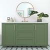55cm Width Self-adhesive Film Green Matt Thickened Sticker Furniture Kitchen for Cupboards Tables Wall DIY Renovation Wallpaper
