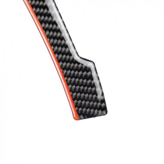 2×Carbon Fiber CD Seat Heat Console Sticker Trim For Mercedes Benz GLA CLA A-W