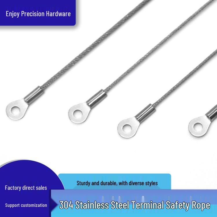 Stainless Steel Terminal Blocks for 1.5mm/2.0mm Wire, Limit, and Safety Ropes 1.5mm*10cm