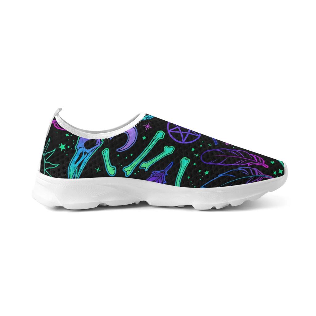 Unisex Breathable Sneakers EU 36-48, Non Slip Mesh Running Shoes, Lightweight Sport Walking Shoes for Men Women