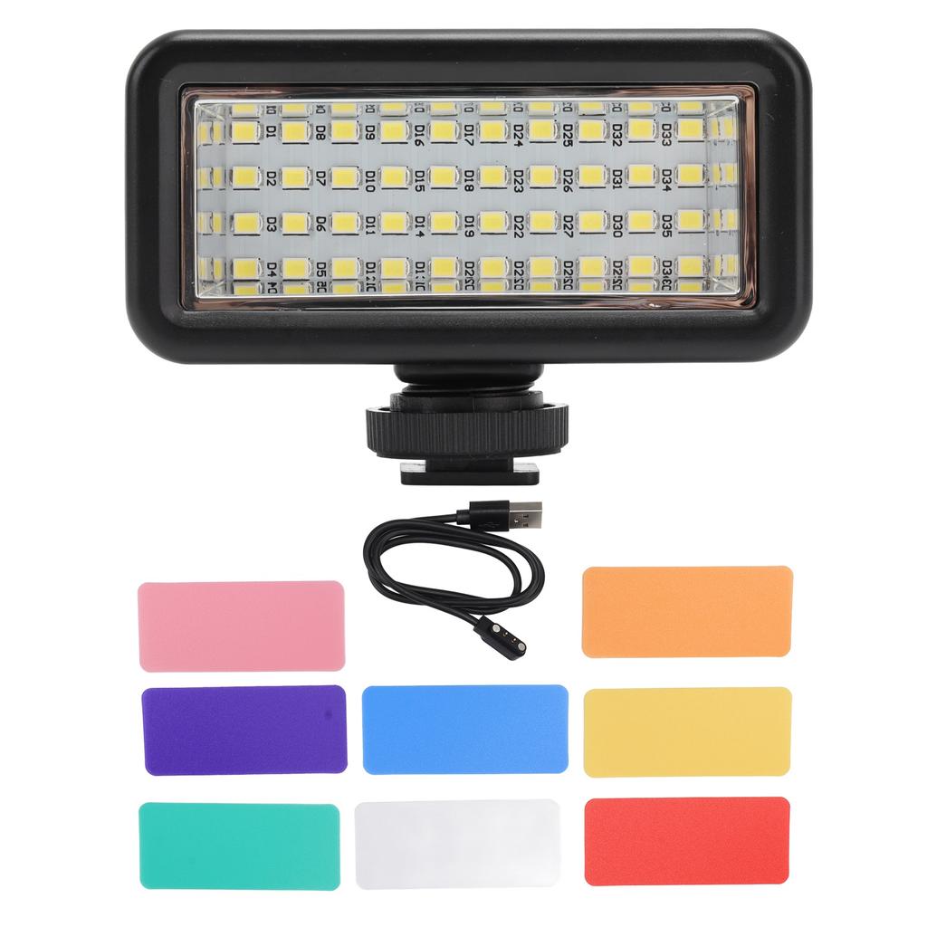 Motion Camera Fill Light Waterproof Magnetic Charging LED Video Light with 8PCS Color Temperature