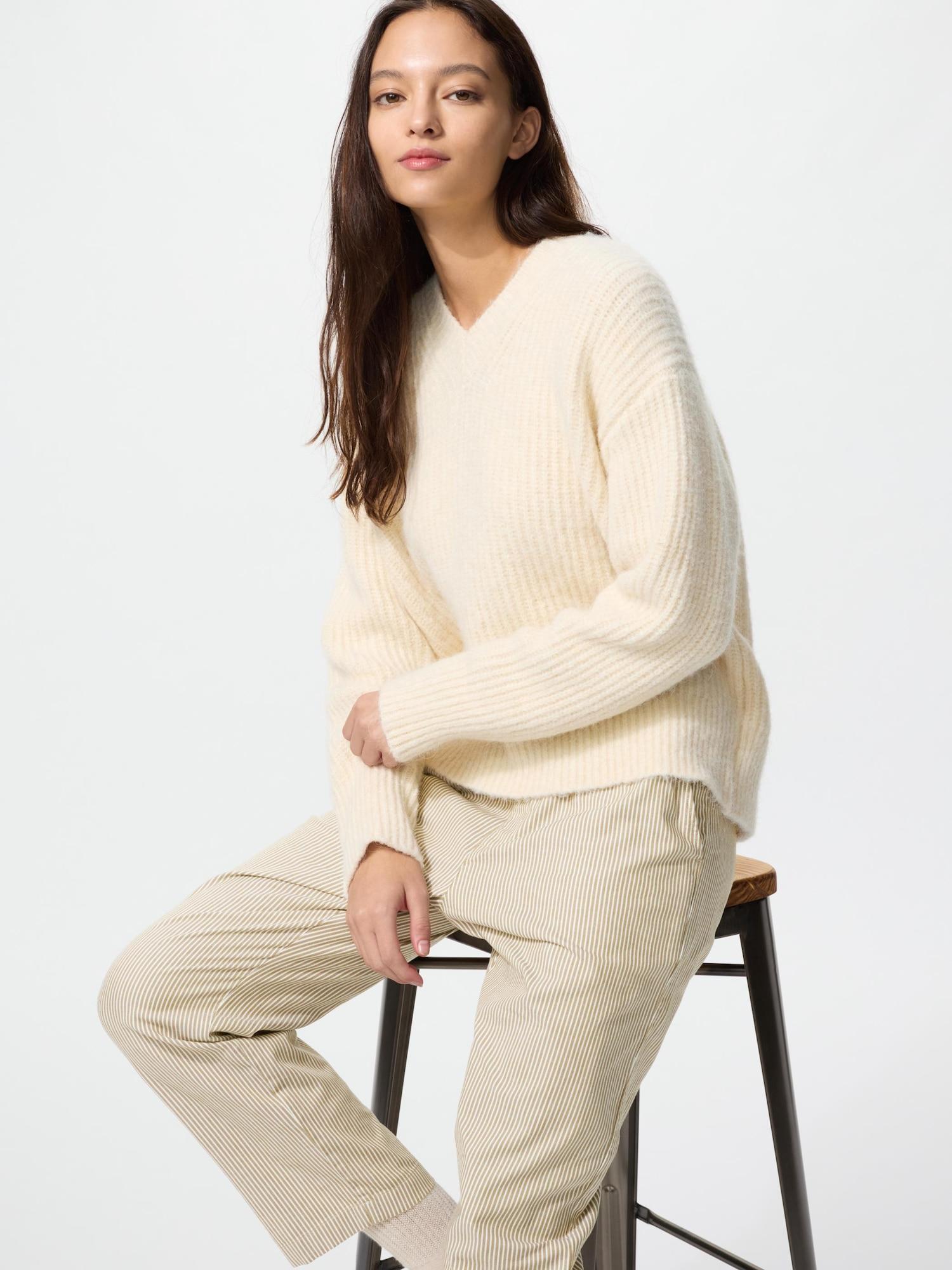 

Uniqlo Хлопковые брюки Relax Ankle 33 KHAKI/S