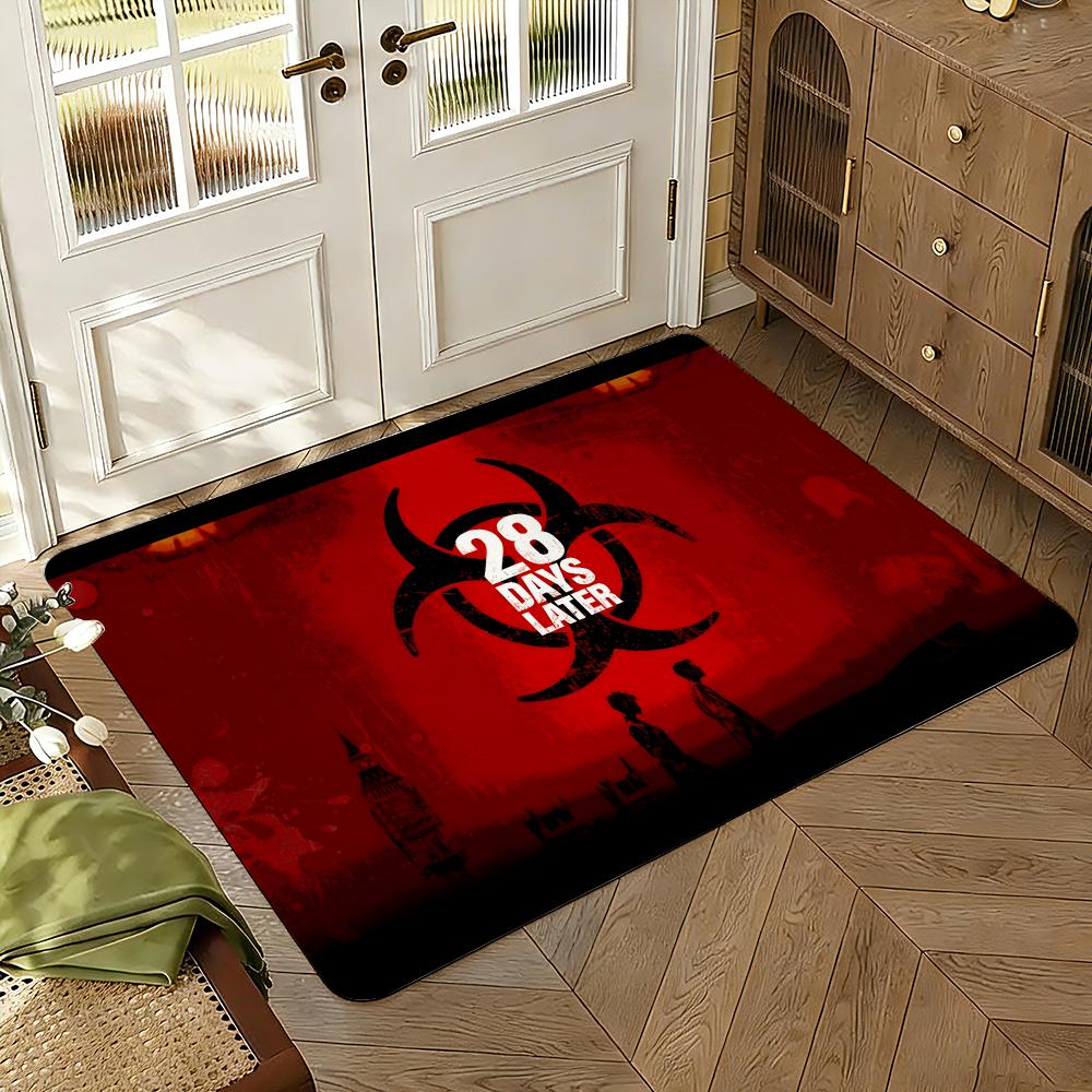 28 Later Days Floor Mat Soft Thickened Absorbent Non-Slip Bedroom Living Room Door Mat Home Decor Flannel Rugs