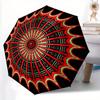 1pc Mandala Pattern Automatic Umbrella - 8-Rib Foldable Design, Outdoor Adventures, and Family Celebrations Yy250829109