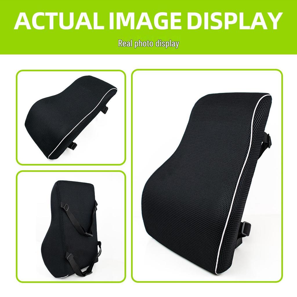 Ergonomic Memory Foam Lumbar Support Cushion for Car, Office Chair, and Wheelchair