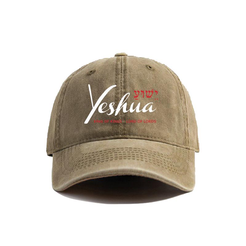 

Yeshua Jesus Christian Baseball Cap Distressed Cotton Dad Hat for Men Women