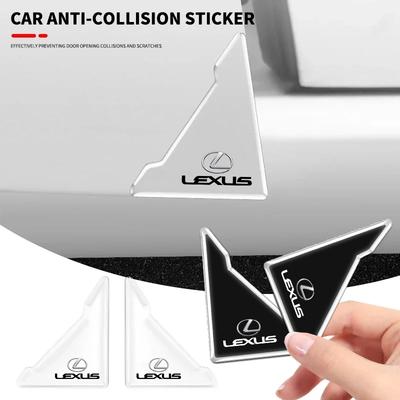 2pcs Car Door Corner Transparent Protective Stickers for LS LC RZ IS350 ES300 GS350 CT200h GX460 LX570 RX500h NX300 UX260