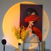 Aicdas Sunset Light Table Stand Photography Light Rotatable Projection LED Night Light Floor Lamp. Suitable for Photography, Parties, Interior