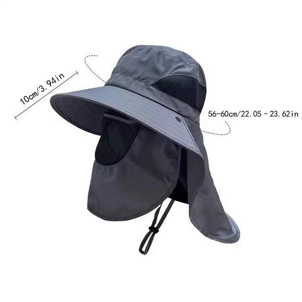 Fishing Hat Summer Sun Hats UV Protection Outdoor Fishing Caps For Hiking Camping Visor Bucket Hat Neck Flap Fisherman Hat