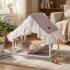 Tassel Strip Small Pet Nest Sunshade Hanging Sleeping Bed Hamster Cage House  Cage House