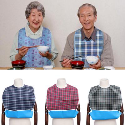 Bavoirs imperméables pour adultes, tabliers pour personnes âgées, bavoirs réglables et portables pour le dîner