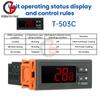 T-503C LED Digitaler Temperaturregler 24V Thermostat Regler Automatische Heizungs-Kühlungssteuerung Dualer Temperatursensor
