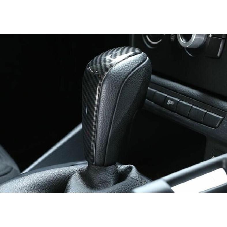 Carbon Fiber 2010-2015 Car Central Console Gear Shift Knob Cover For BMW X1 E84