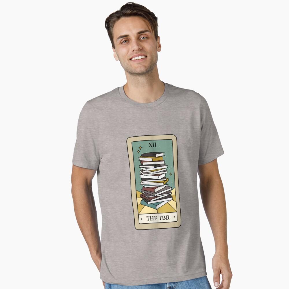 Bookish Tarot The TBR Casual Tshirt Mens and Womens Luxury Brand Top S